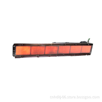 Ceramic infrared drying gas burners for rubber thermoforming oven